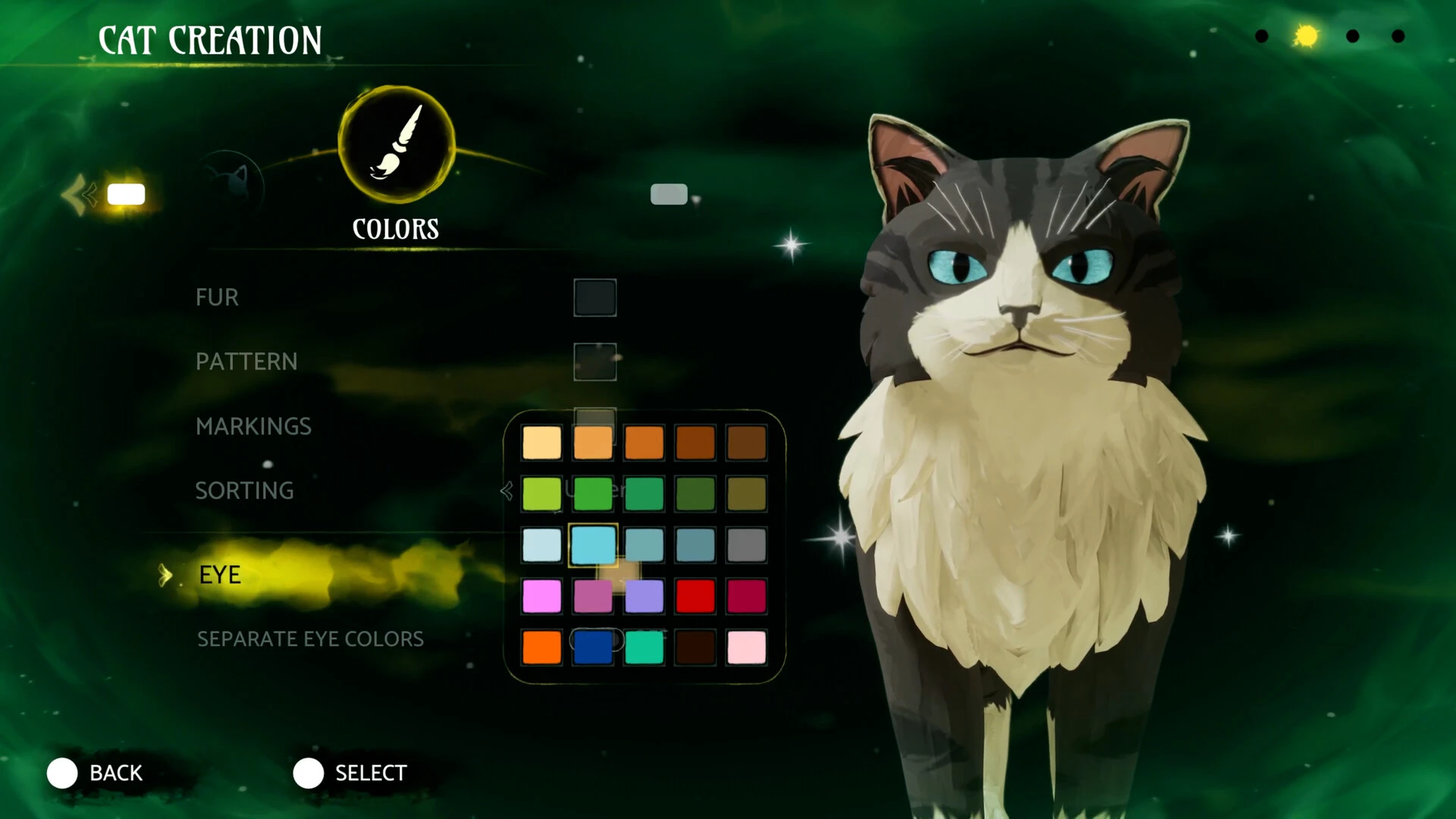 hra Warrior Cats - tvorba postavy